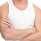 HiFEN® Mens Cotton Summer Vests Lightweight Sleeveless Gym Singlets Undershirts White, Pack of 6