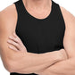 HiFEN® Mens Cotton Summer Vests Lightweight Sleeveless Gym Singlets Undershirts White, Pack of 6