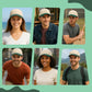 HiFEN® Unisex Low Profile Vintage Cap 100% Natural Cotton Adult 6 Panel Pre-Curved Plain Adjustable Baseball Cap with Contrast Peak