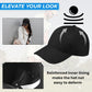 HiFEN® Men Women Baseball Cap, 5 Panel 100% Cotton Summer Sun Cap, Unisex Adjustable Lightweight Hat, Adult Pre-Curved Breathable Peaked Cap