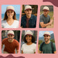 HiFEN® Unisex Low Profile Vintage Cap 100% Natural Cotton Adult 6 Panel Pre-Curved Plain Adjustable Baseball Cap with Contrast Peak