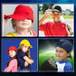 HiFEN® Unisex Kids 5 Panel Pre-Curved Plain Adjustable Baseball Cap Outdoor Summer Sun Hat