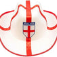HiFEN® England Cowboy Hat for Adults, St George’s Flag Western Fancy Dress Hat for Rugby, Cricket, Football World Cup, Euros, St George’s Day, Festivals, Sporting Events and Costume Parties
