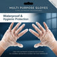 HiFEN® 200 Clear Disposable Gloves, Lightweight Latex & Powder Free Multi Purpose Plastic Gloves for Kitchen Food Prep, Cooking, Cleaning, Household Use & Touchscreen Compatible