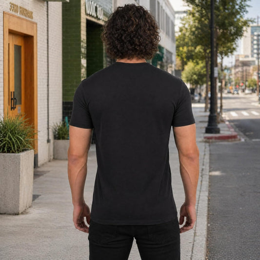 HiFEN® Mens T-Shirt, Adult Valueweight Crew Neck T Shirt, Plain 100% Cotton Men Tshirt, Summer Short Sleeves Top for Men