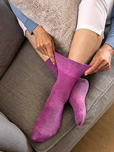 Load image into Gallery viewer, 3_pair_multipack-womens_diabetic_socks-for_women-pink_comfort_socks-compression_socks-ladies_calf_socks-HiFEN_UK