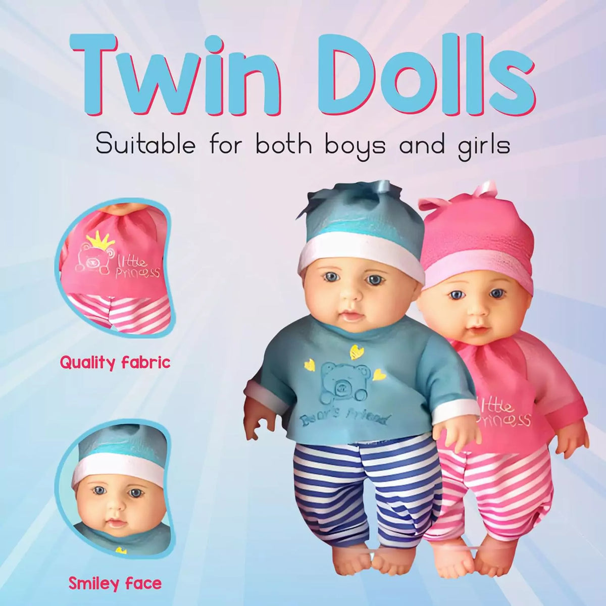 Twin dolls boy and girl sales