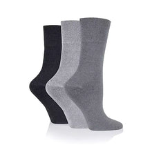 Load image into Gallery viewer, 3_pair_multipack-ladies_diabetic_socks-for_women_cotton_socks-compression_socks-for_ladies-diabetic_socks-HiFEN_UK