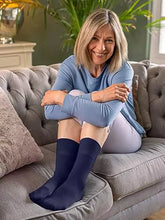 Load image into Gallery viewer, 3_pair_multipack-ladies_diabetic_socks_for_women-calf_socks-cotton_compression_socks-HiFEN_UK