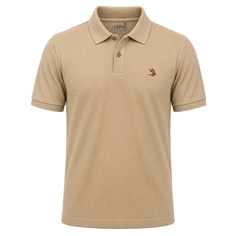 HiFEN® Men's Short Sleeve Polo Shirt – Quick Dry Breathable Cotton Blend