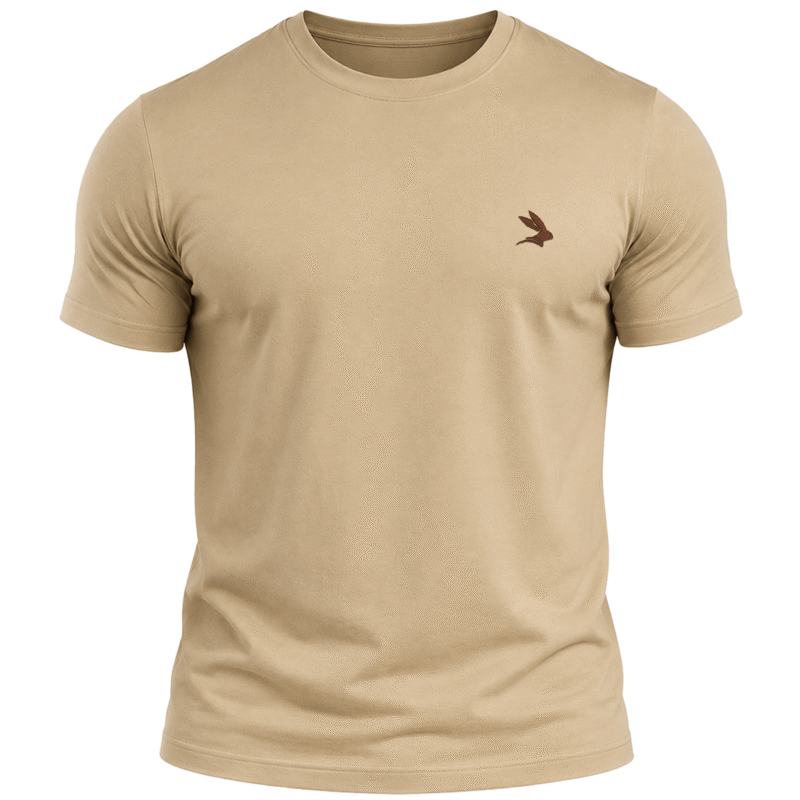 HiFEN® Men's Crew Neck Short Sleeve T-Shirt – Super Soft Cotton Blend (1 Pack)