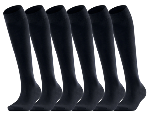 HiFEN® 6 Pairs Women/Girls Cotton Knee High Socks