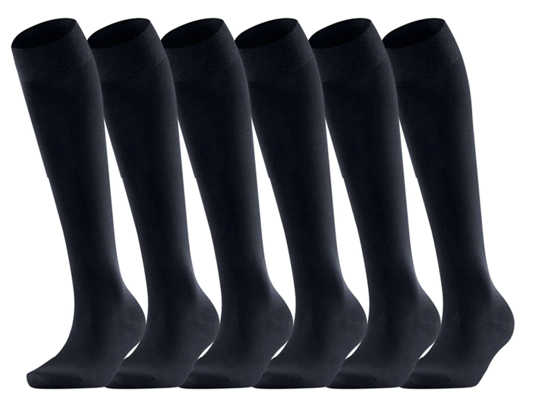 HiFEN® 6 Pairs Women/Girls Cotton Knee High Socks