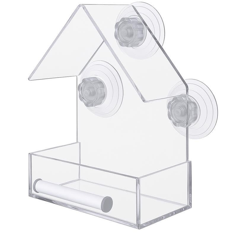 HiFEN® Window Bird Feeder – Acrylic Bird Feeder with Suction Cups