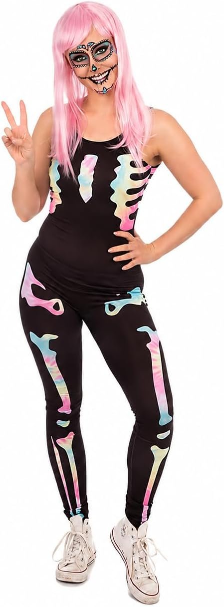 Women's Skeleton Costume Jumpsuit